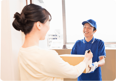 大きい荷物だから自宅まで届けてくれて便利