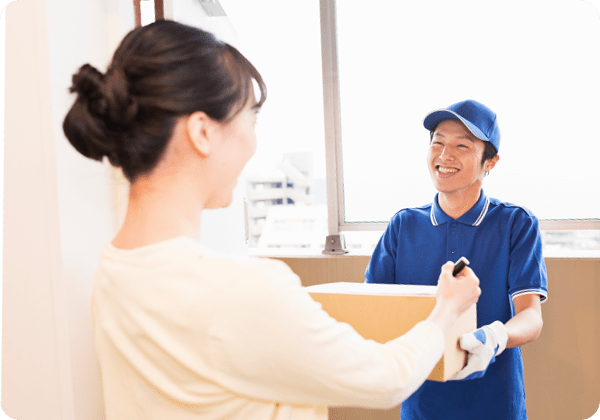大きい荷物だから自宅まで届けてくれて便利
