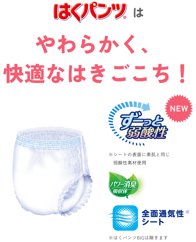 リフレ はくパンツ シリーズ公式サイト｜大人用紙おむつ