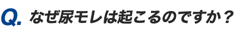 Q.なぜ尿モレは起こるのですか？