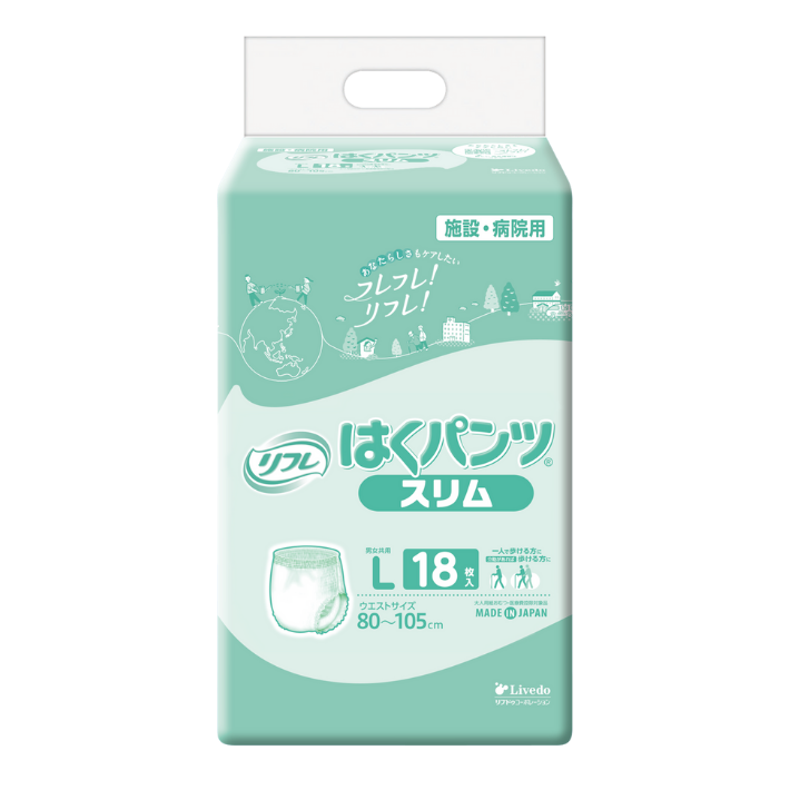 リフレ はくパンツ スリム Lサイズ 18枚×6 はくパンツスリム | リフレ